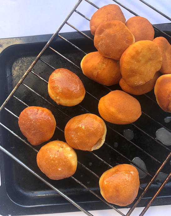 Orange and Cream Cheese Filled Doughnuts