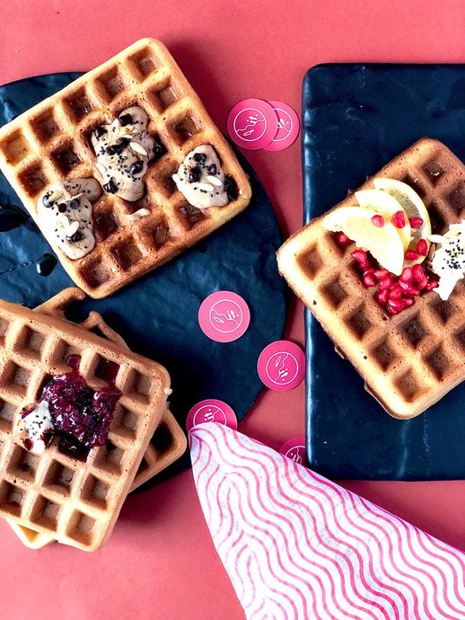 Easy Low Fat Waffle with Spreadit Toppings
